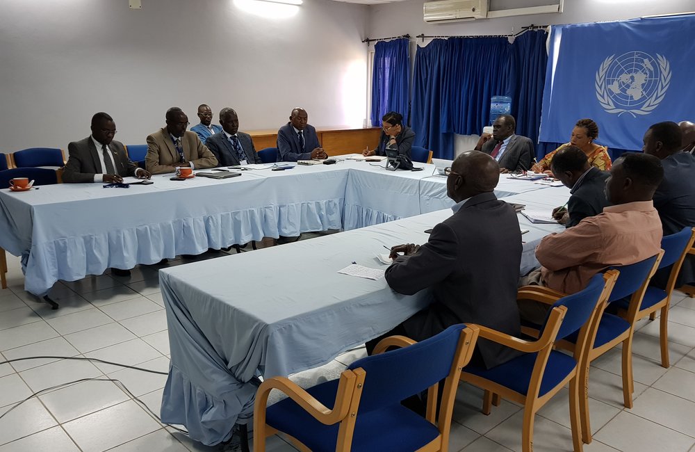 Special Envoy Michel Kafando meets with Opposition representatives from the Amizero, Sahwanya and RANAC parties in Bujumbura, 6 Sept 2018. UN Photo/Napoleon Viban